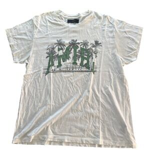 AMIRI Varsity Palm Tree T Shirt Mens Size Large Made In USA